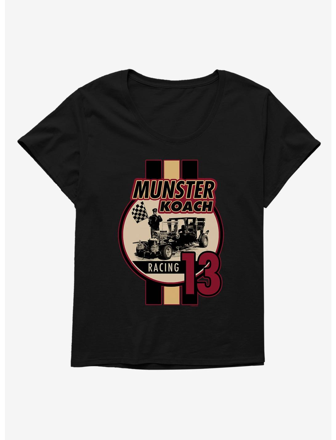 The Munsters Munster Koach Racing Womens T-Shirt Plus Size, BLACK, hi-res