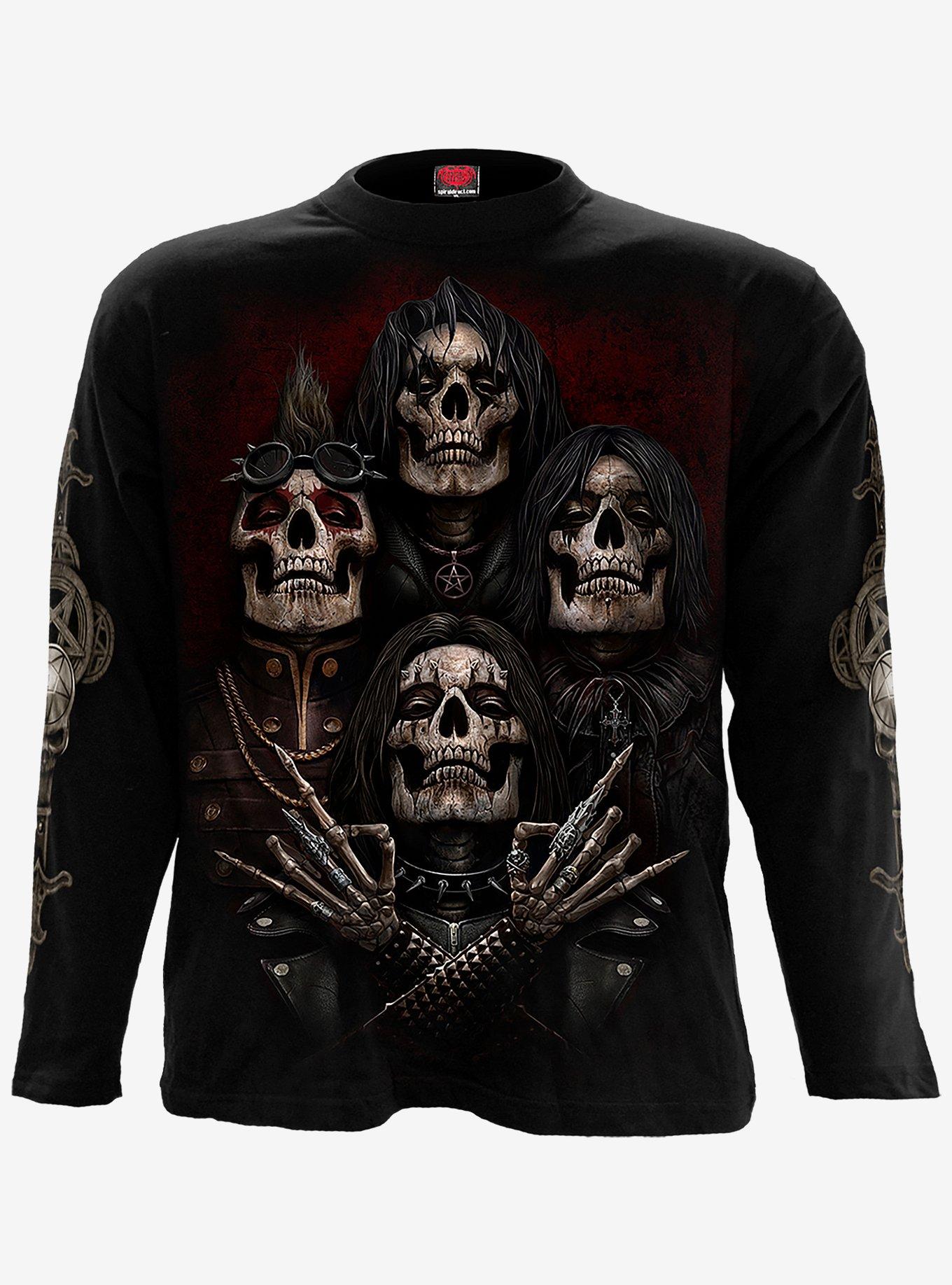 Faces Of Goth Long-Sleeve T-Shirt, BLACK, hi-res