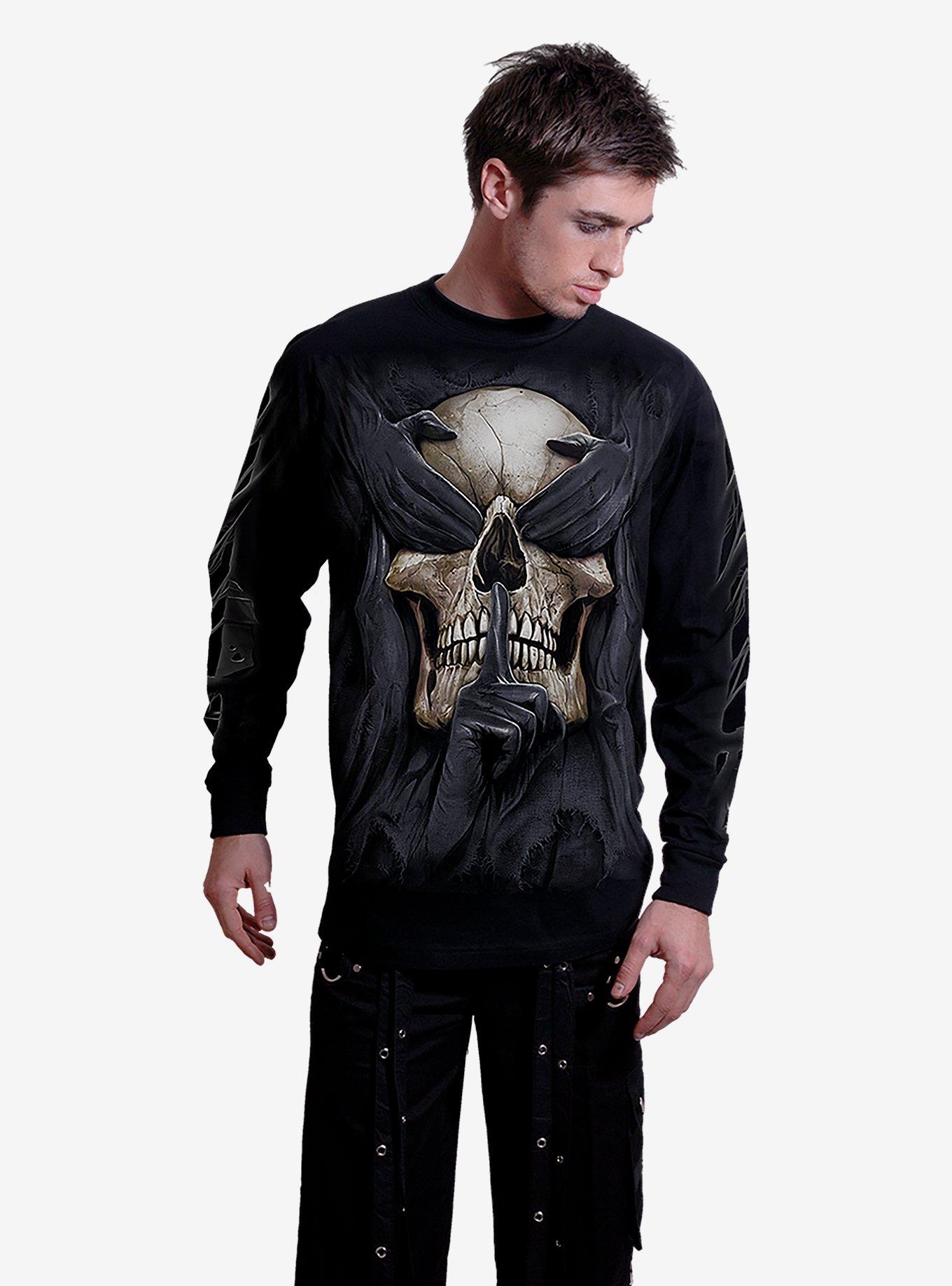 See No Evil Long-Sleeve T-Shirt, BLACK, hi-res