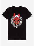Studio Ghibli Princess Mononoke San's Mask T-Shirt - BoxLunch Exclusive, BLACK, hi-res