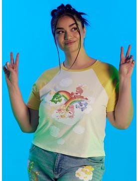Care Bears Rainbow Girls Raglan Baby T-Shirt Plus Size, MULTI, hi-res
