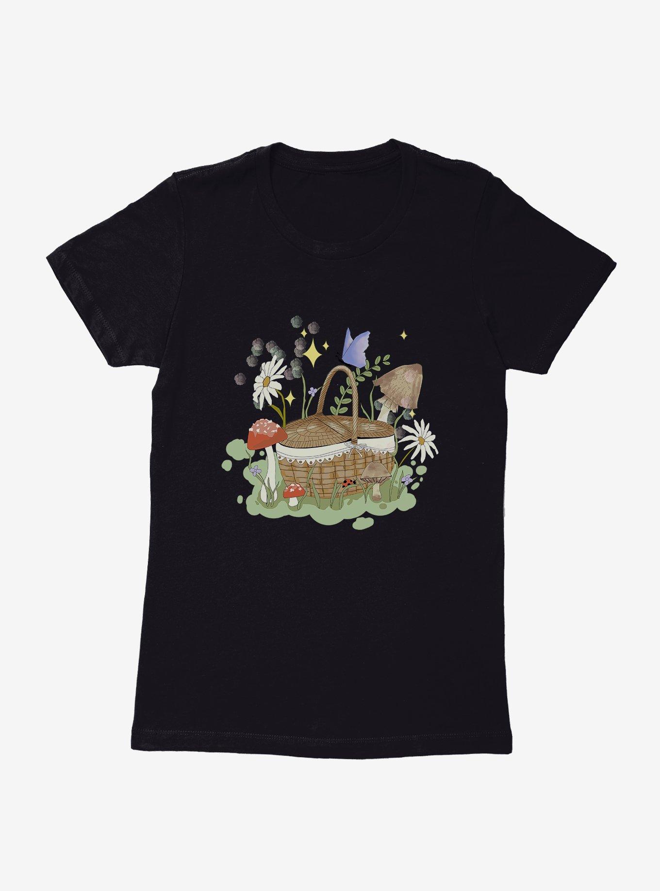 Cottage Core Andi Lecha Cottagecore Picnic Basket Womens T-Shirt, , hi-res