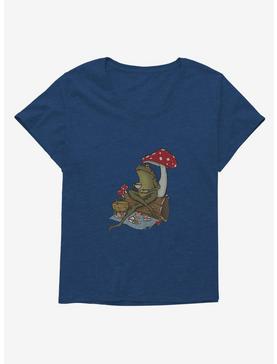 Cottagecore Froggy Tea Time Foggy Tea Time Womens T-Shirt Plus Size, , hi-res