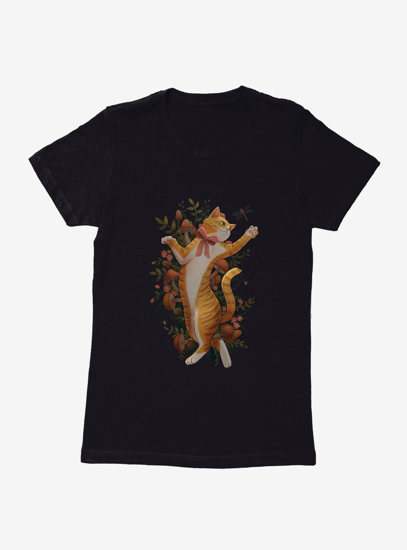 Cottage Core Erin Eavy Nature Cat Womens T-Shirt, , hi-res