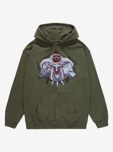 Studio Ghibli Princess Mononoke San & Animals Hoodie - BoxLunch ...