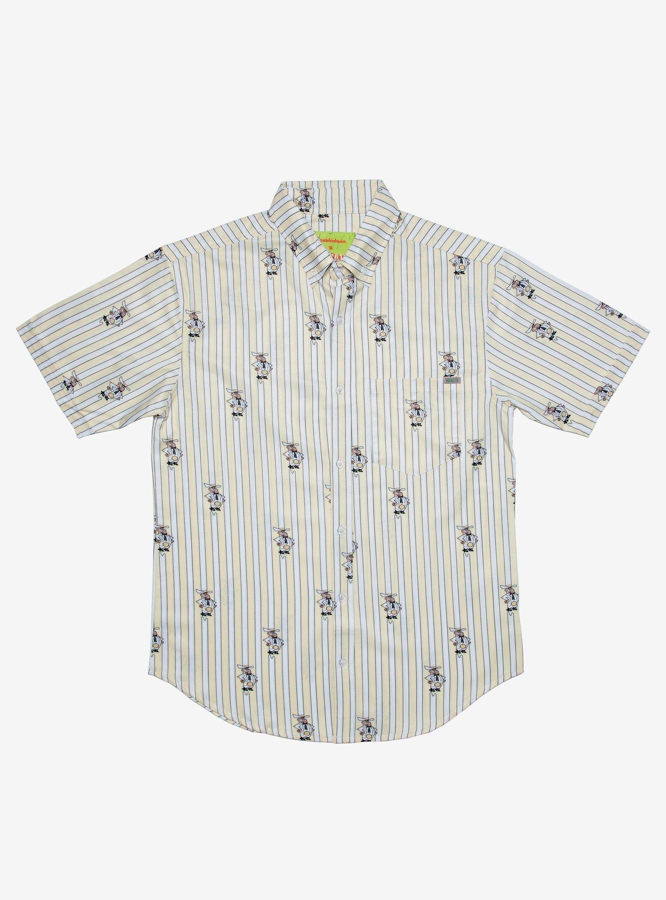 RSVLTS Fairly OddParents DimmaDarn Woven Button-Up, WHITE, hi-res