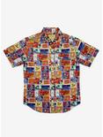 RSVLTS Fairly OddParents Justice Thy Name is Chin Woven Button-Up, ORANGE, hi-res