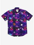 RSVLTS Rick and Morty Space Woven Button-Up, PURPLE, hi-res