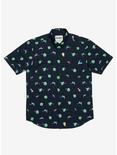 RSVLTS Rick and Morty The Portal Woven Button-Up, BLUE, hi-res