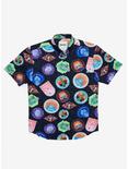 RSVLTS Rick and Morty TouRicks Attraction Woven Button-Up, BLACK, hi-res