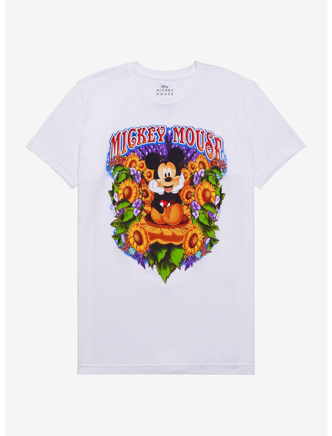 Disney Mickey Mouse Flowers T-Shirt, MULTI, hi-res