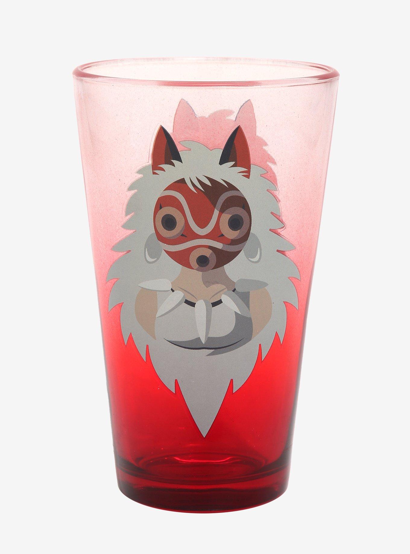 Studio Ghibli Princess Mononoke San Portrait Ombre Pint Glass - BoxLunch Exclusive, , hi-res