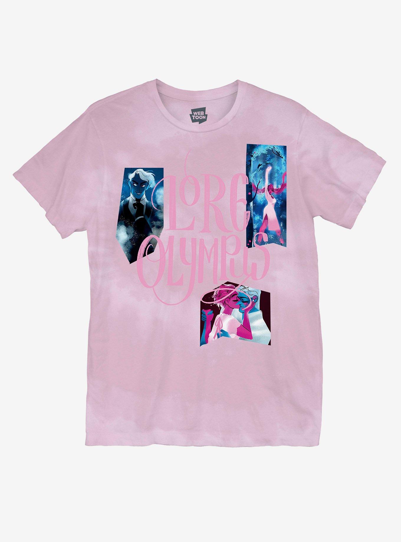 Lore Olympus Grid Tie-Dye Boyfriend Fit Girls T-Shirt, MULTI, hi-res