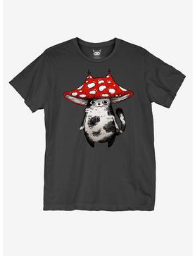 Mushroom Cat Boyfriend Fit Girls T-Shirt By Guild Of Calamity, , hi-res