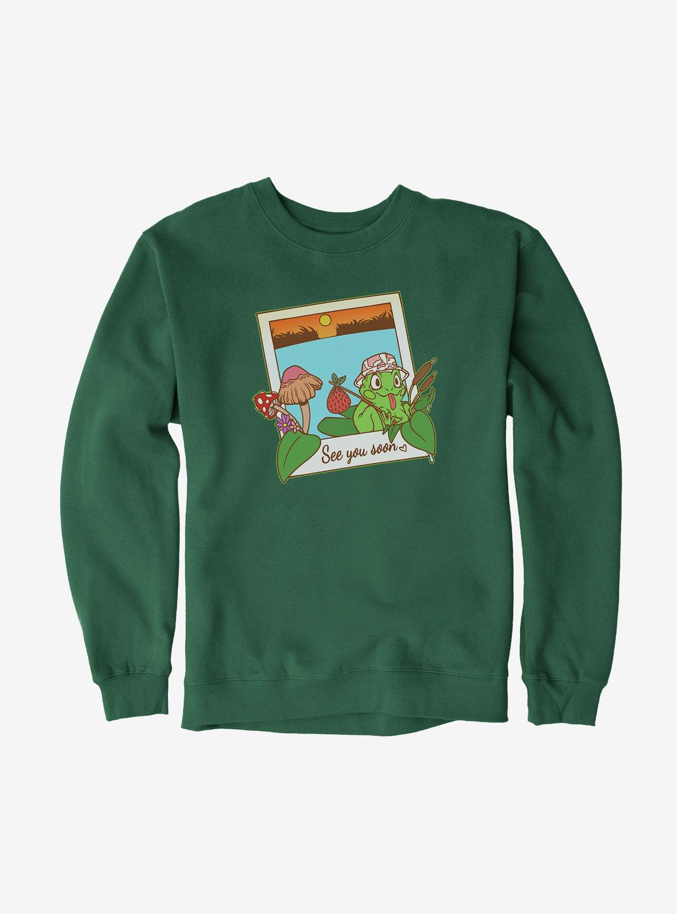 Cottagecore Frog Cottagecore Frog Sweatshirt, , hi-res