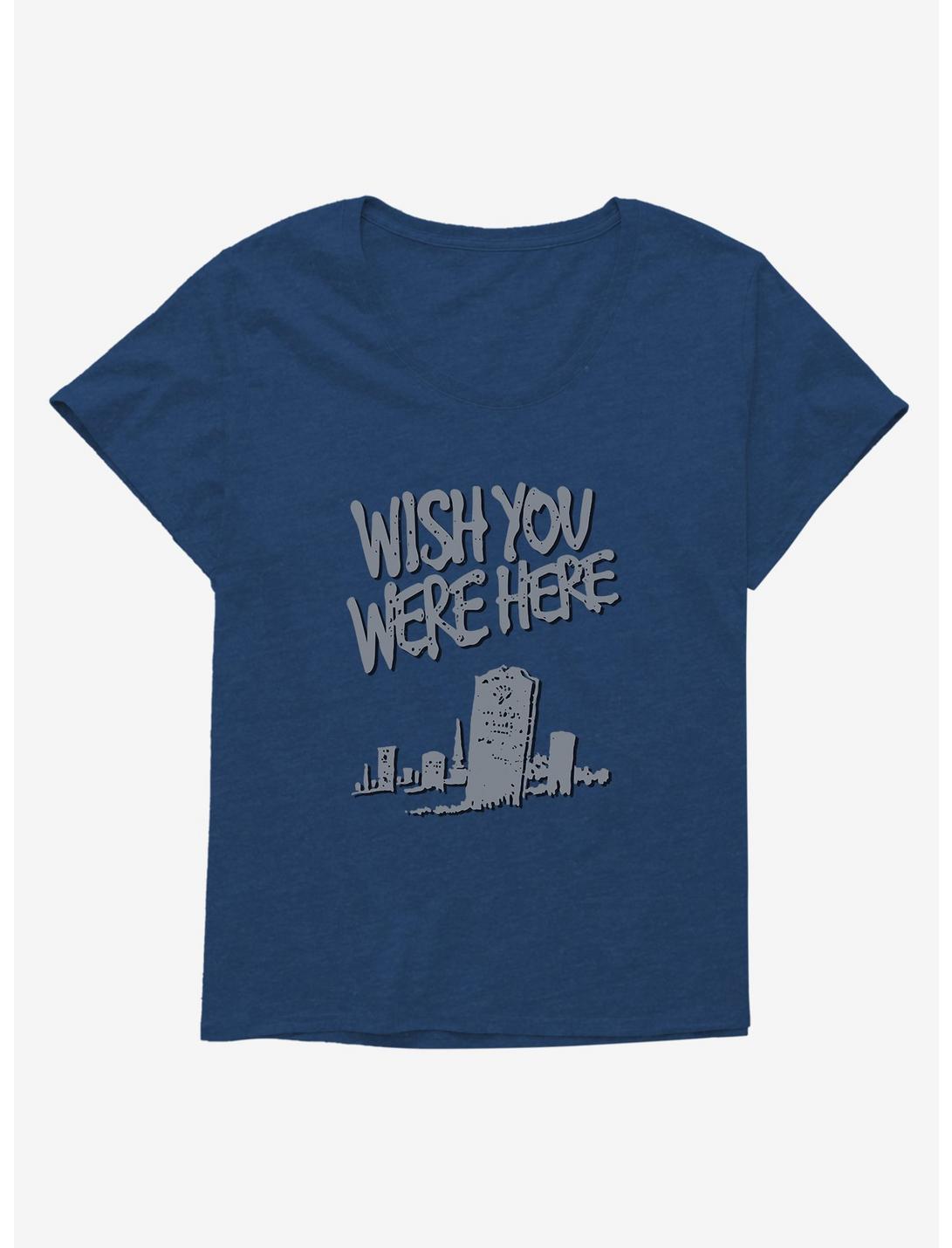 Wish You Were Here Tombstone Womens T-Shirt Plus Size, , hi-res