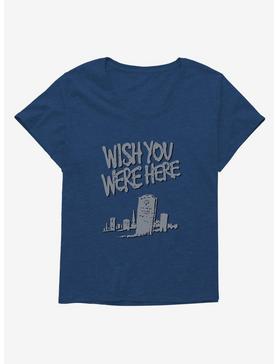 Wish You Were Here Tombstone Womens T-Shirt Plus Size, , hi-res