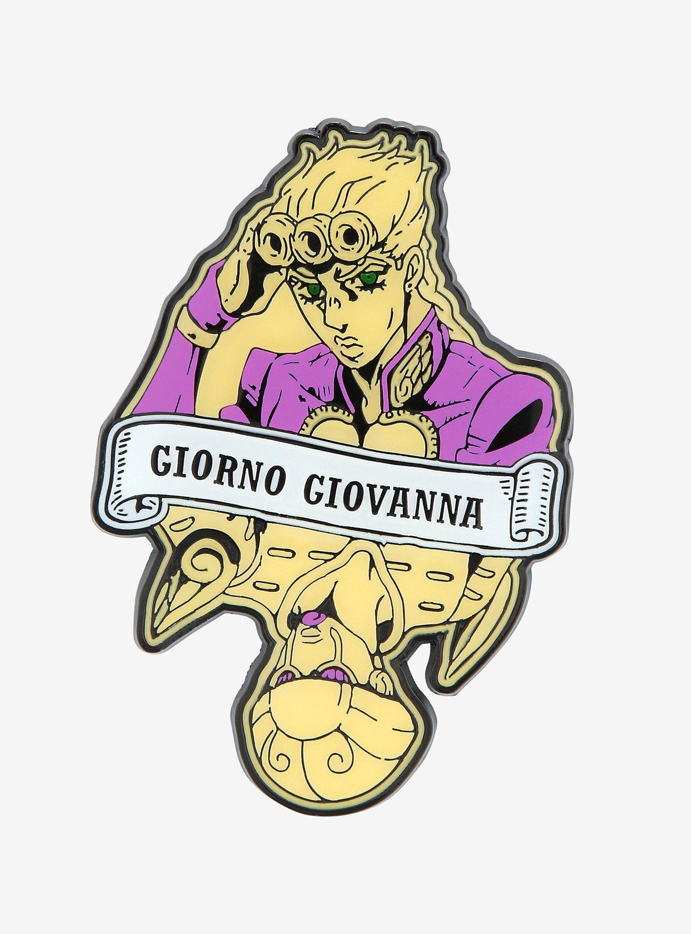 JoJo's Bizarre Adventure Giorno Giovanna & Gold Experience Enamel Pin - BoxLunch Exclusive, , hi-res