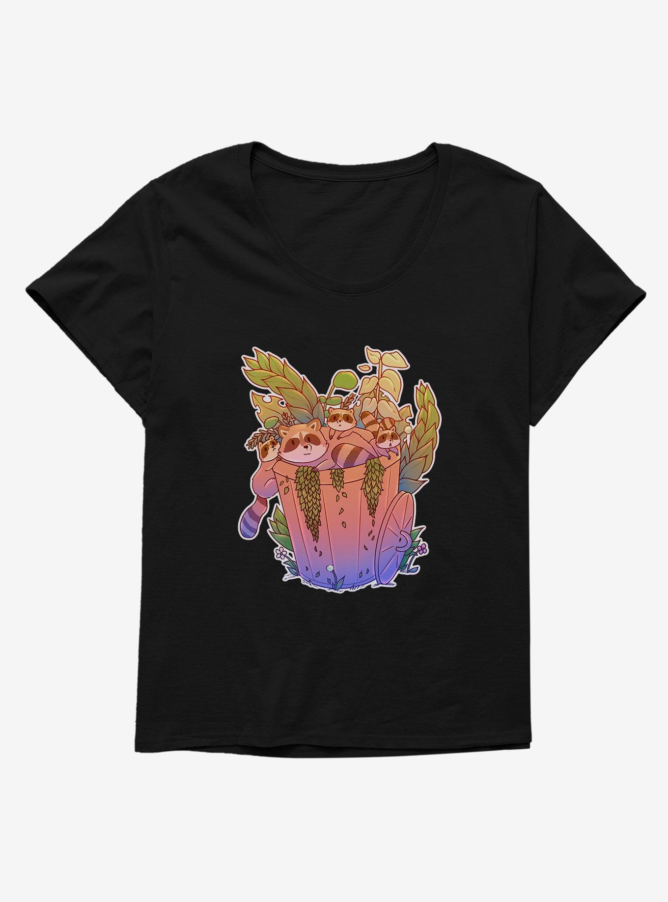 Cottagecore Trash Pandas Girls T-Shirt Plus Size, , hi-res