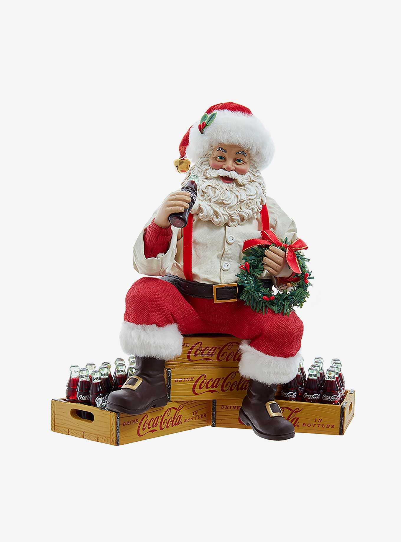 Coca Cola Santa Sitting On Crates, , hi-res