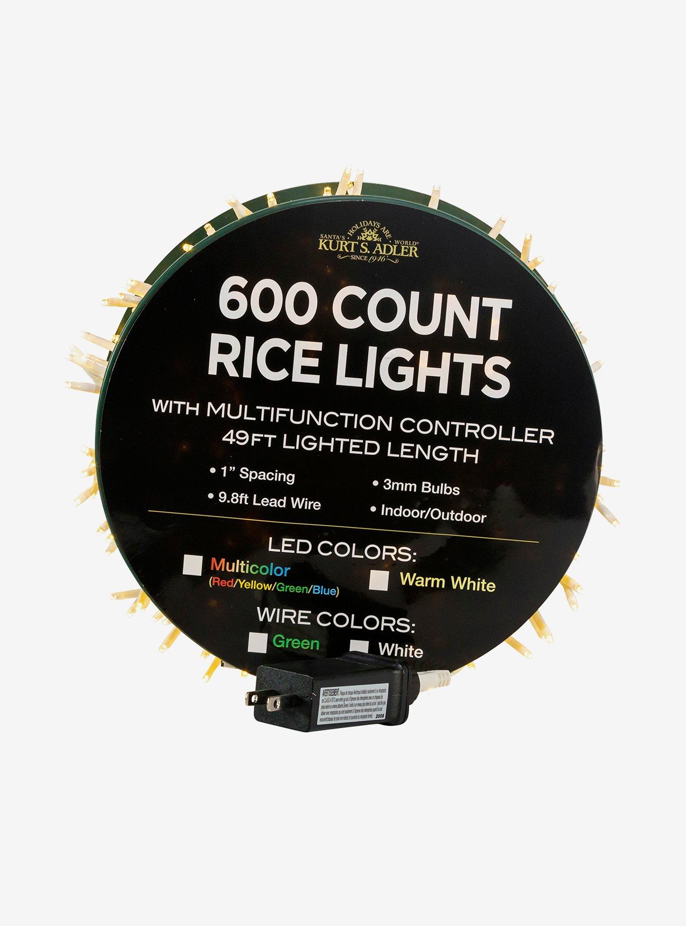 Light Warm White Led White Wire Rice Lights, , hi-res