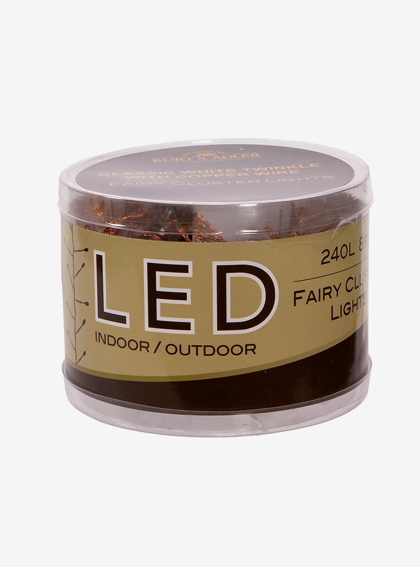 Light Twinkle Classic White Led Fairy Light Cluster Garland, , hi-res