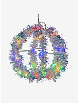 Multicolor 6 inch Led Tinsel Foldable Sphere, , hi-res