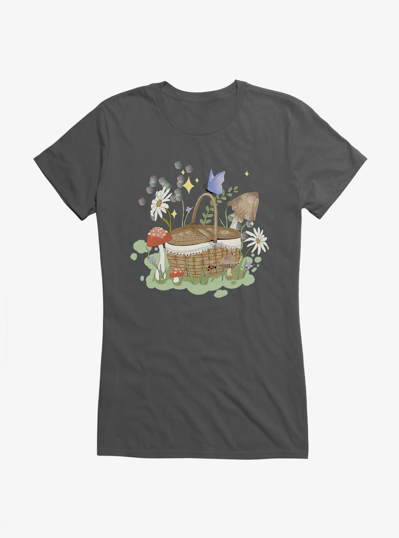 Cottagecore Picnic Basket Girls T-Shirt, , hi-res