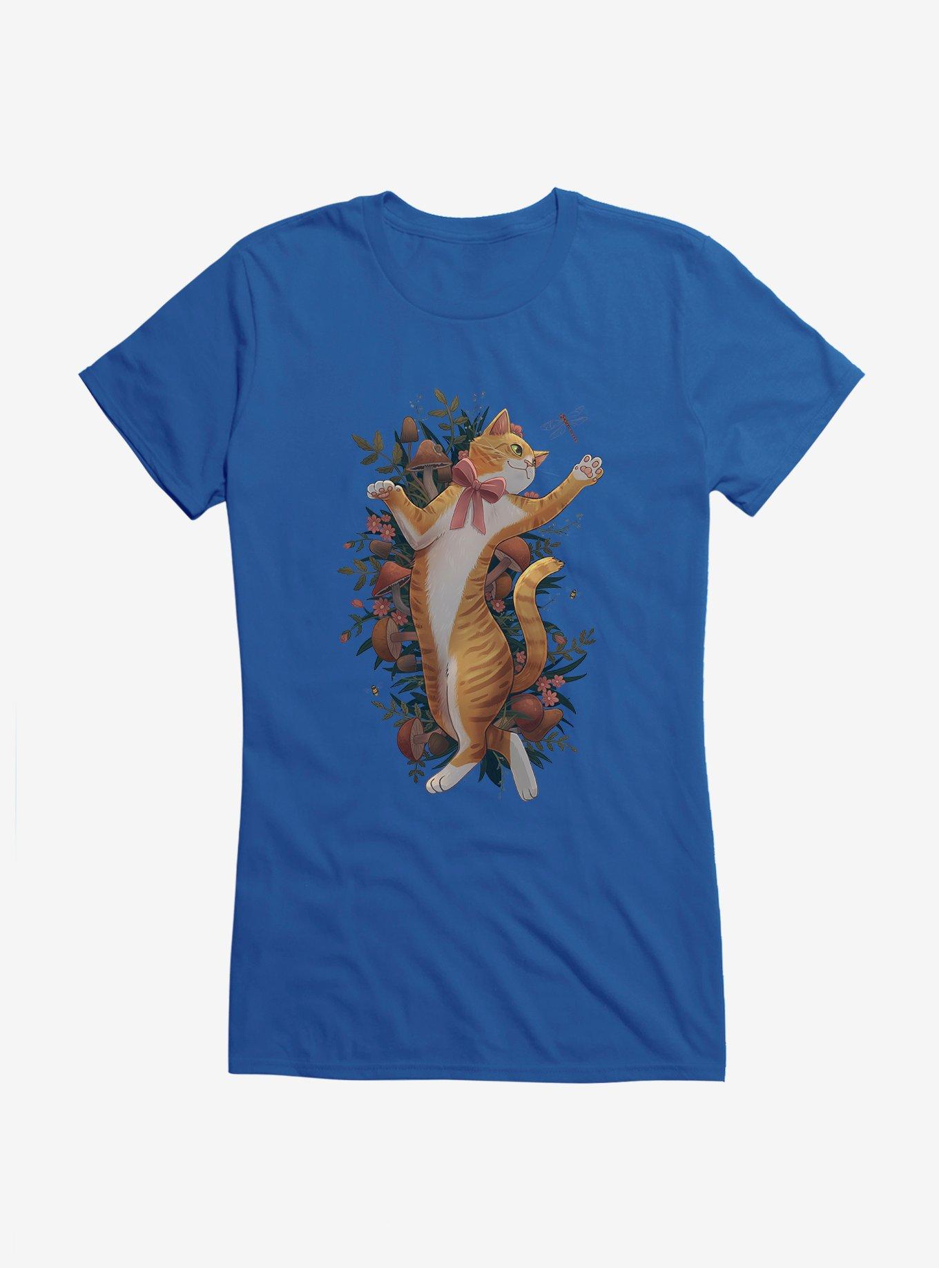 Cottage Core Erin Eavy Nature Cat Girls T-Shirt, , hi-res