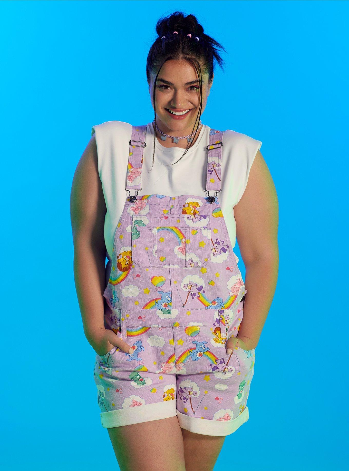 Care Bears Lavender Shortalls Plus Size, MULTI, hi-res