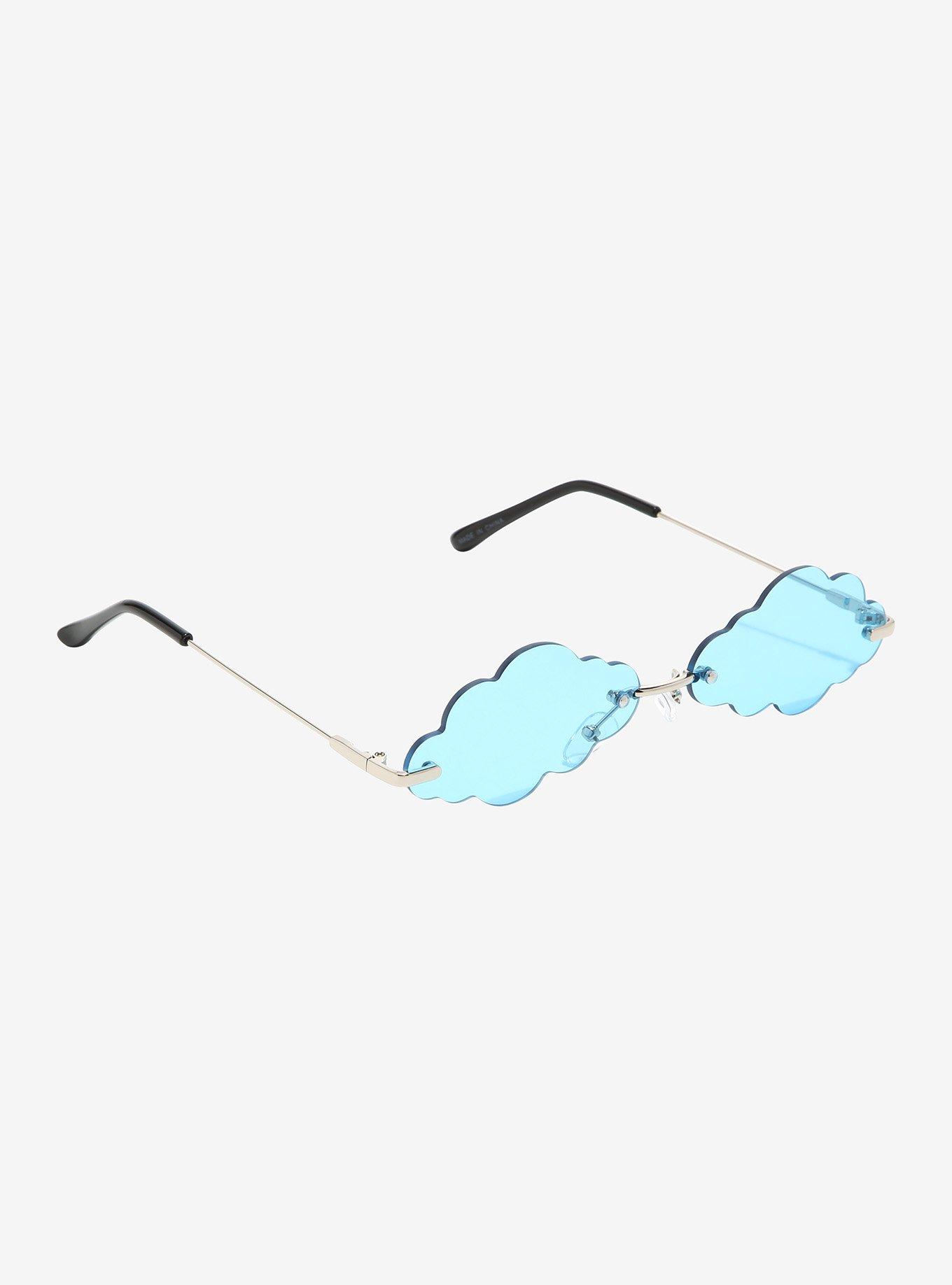 Pastel Blue Clouds Sunglasses Hot Topic