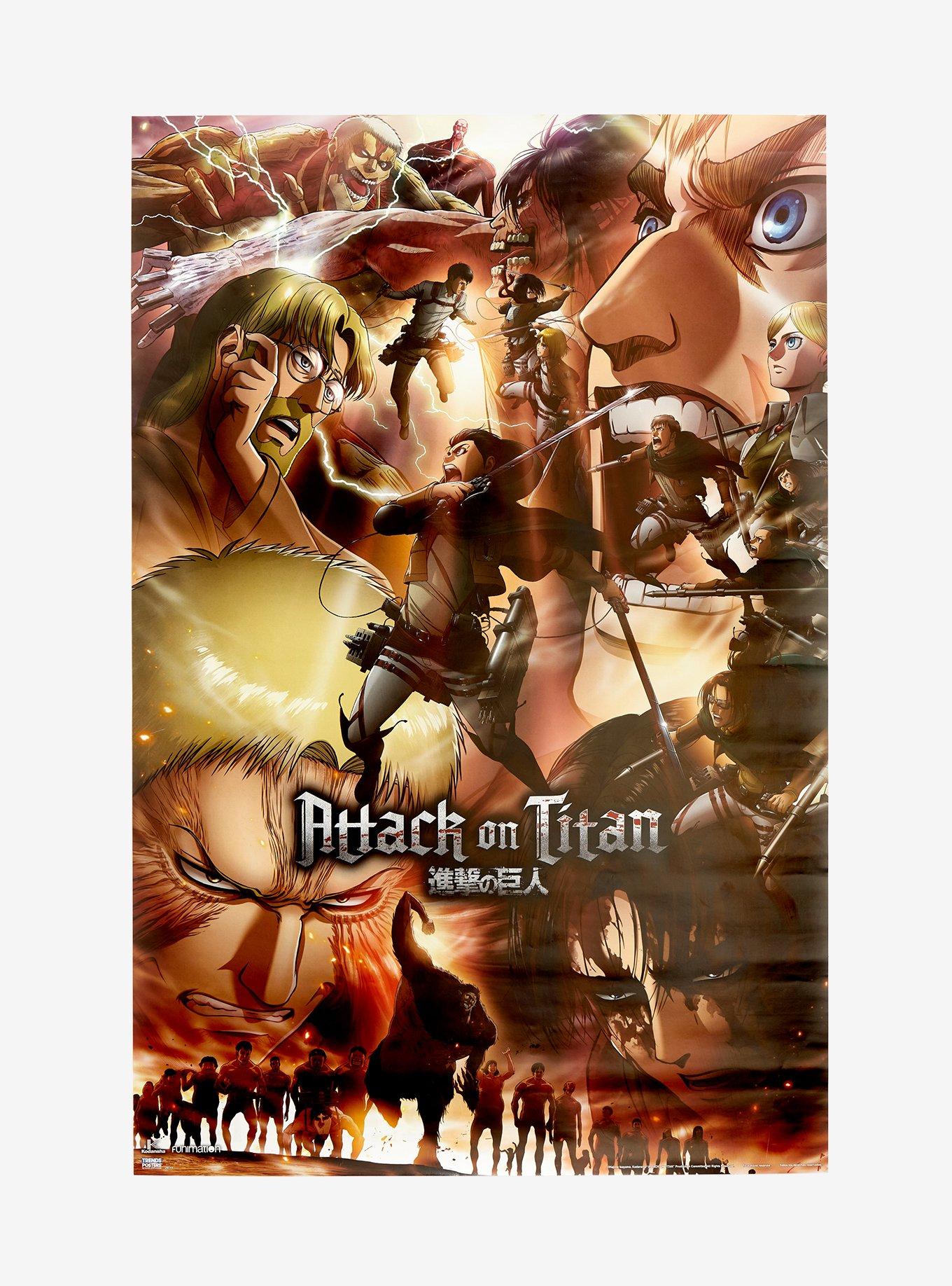 NEW!Hot Anime Vintage Posters Shingeki no Kyojin The Final Season Part 2  Kraft Paper Sticker