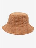 Brown Teddy Bear Embroidered Corduroy Bucket Hat, , hi-res