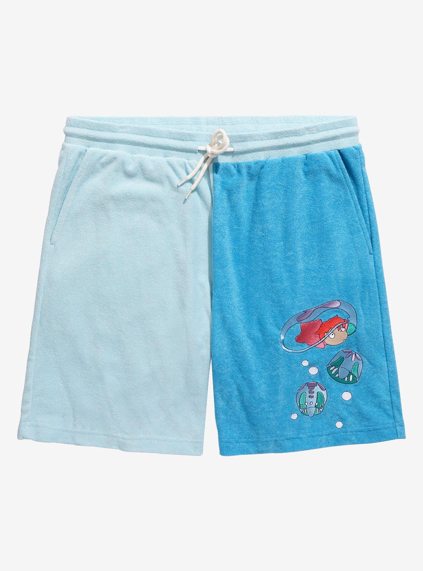 Our Universe Studio Ghibli Ponyo Two-Tone Shorts, MULTI, hi-res