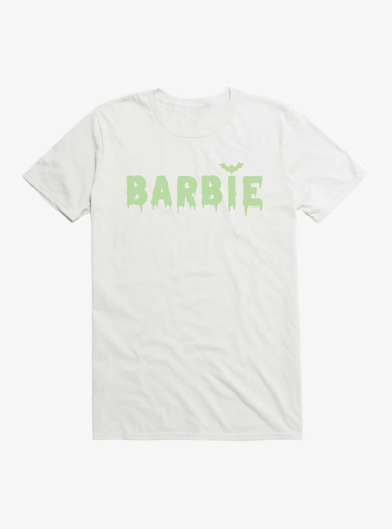 Barbie Haloween Drip Bat Logo T-Shirt, WHITE, hi-res