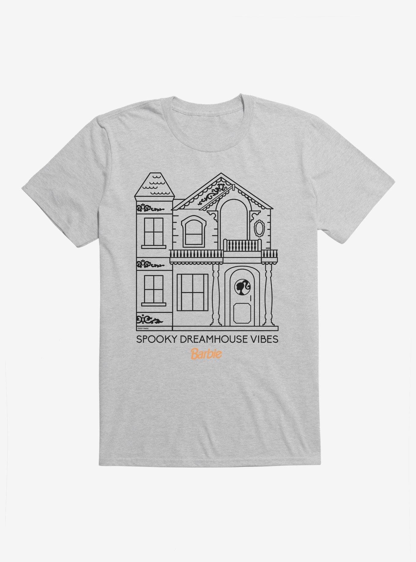 Barbie Halloween Spooky Dreamhouse Vibes T-Shirt, HEATHER GREY, hi-res