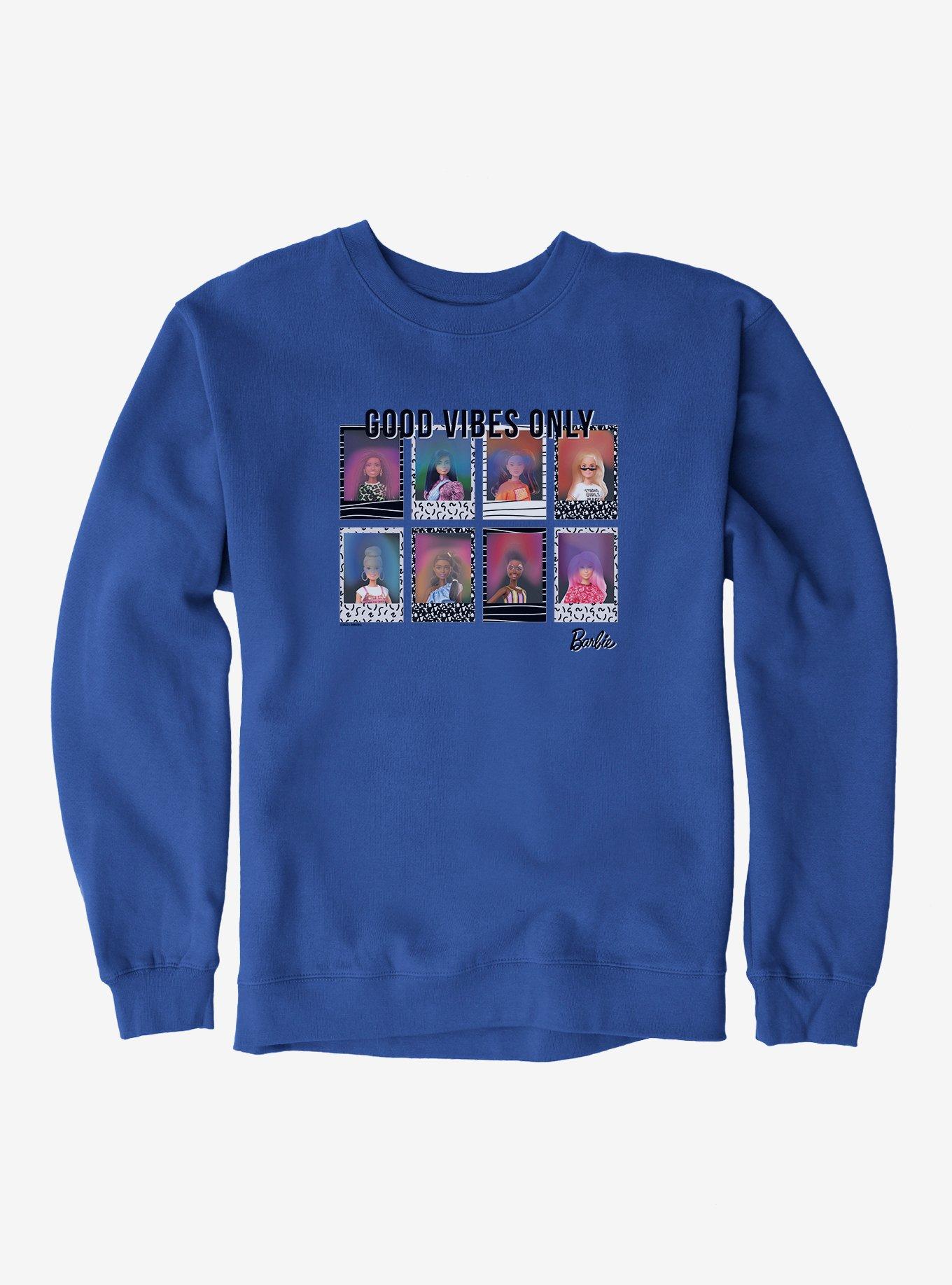 Barbie Haloween Good Vibes Only Sweatshirt, ROYAL BLUE, hi-res