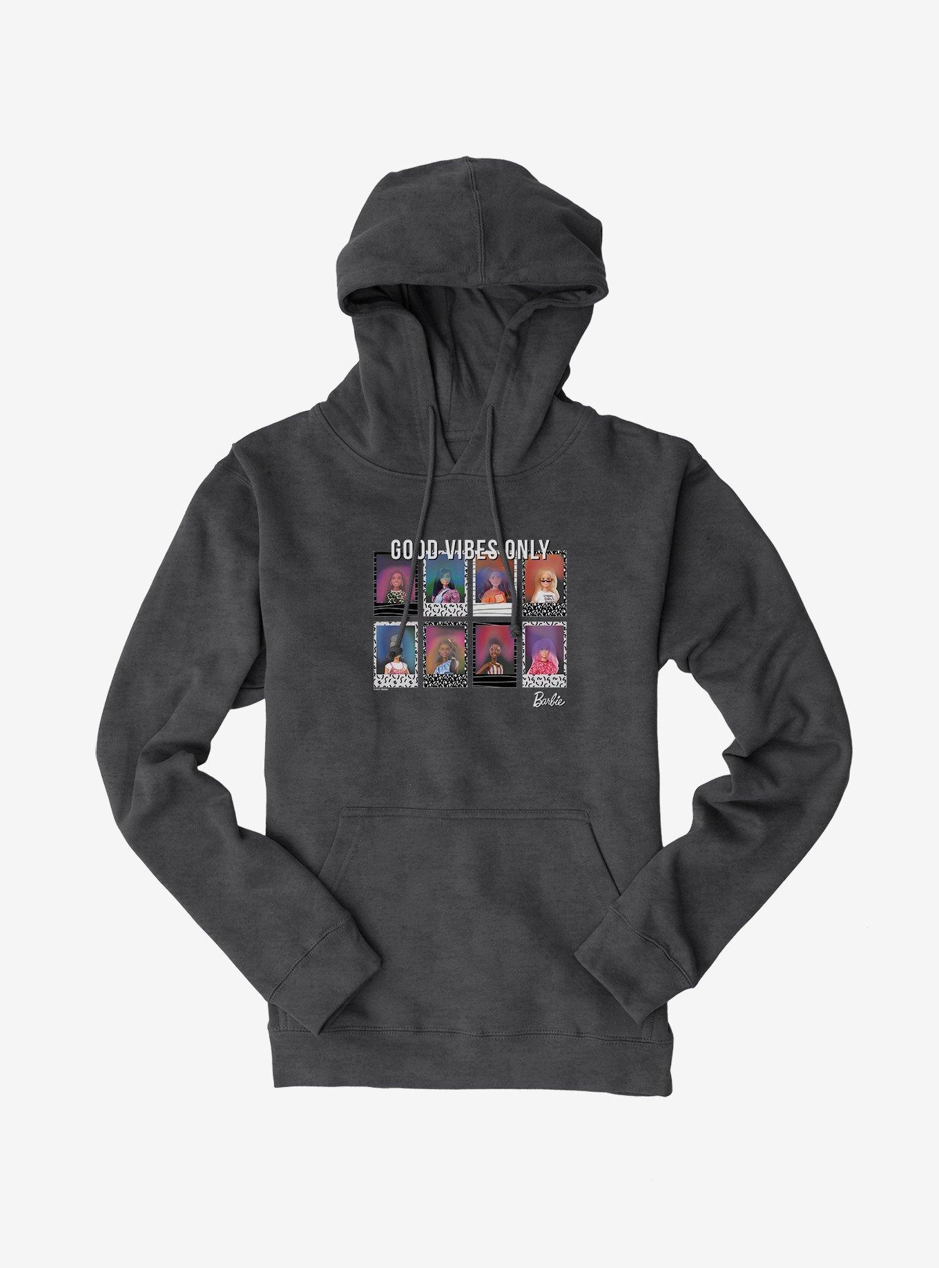 Barbie Haloween Good Vibes Only Hoodie, CHARCOAL HEATHER, hi-res