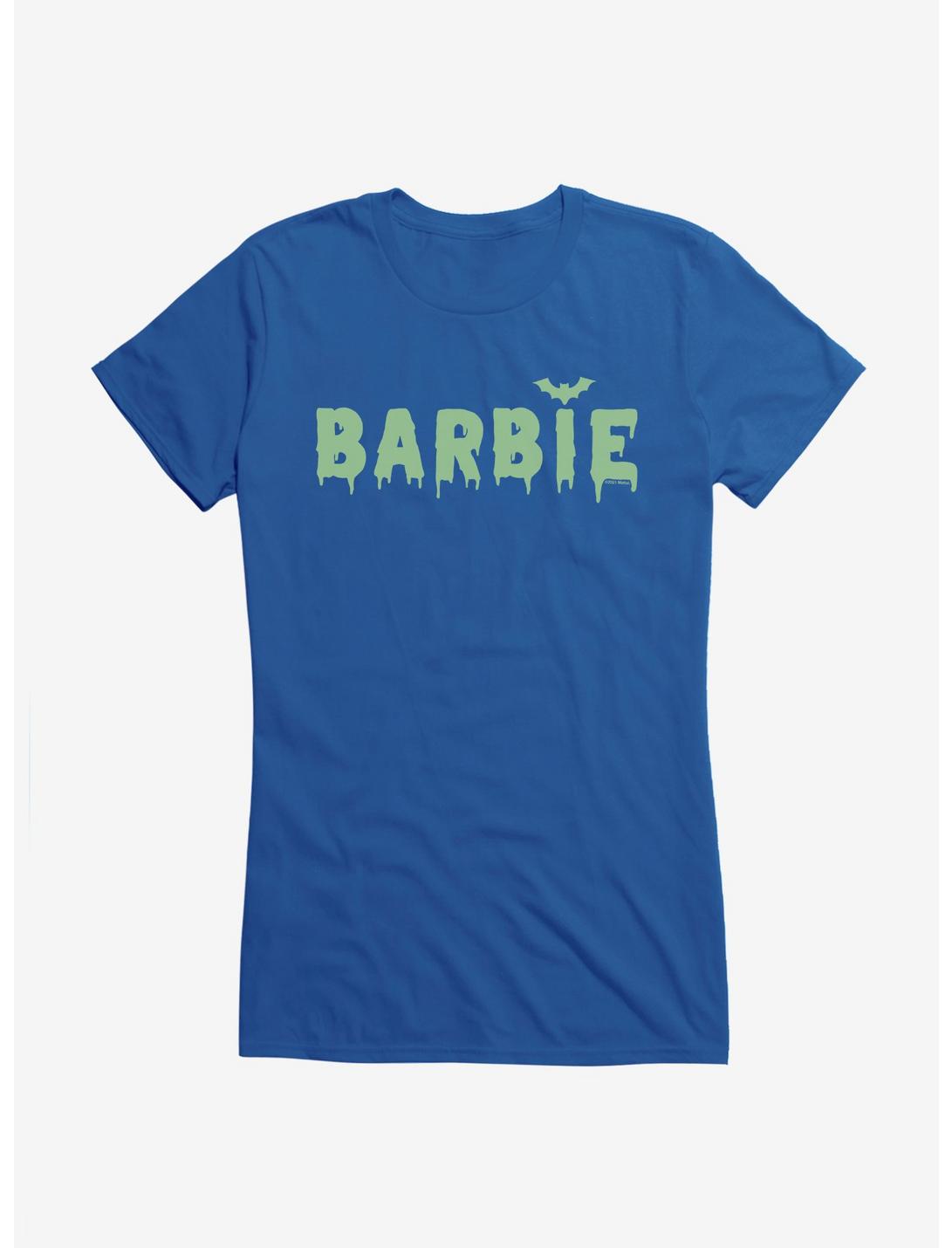 Barbie Haloween Drip Bat Logo Girls T-Shirt, ROYAL, hi-res
