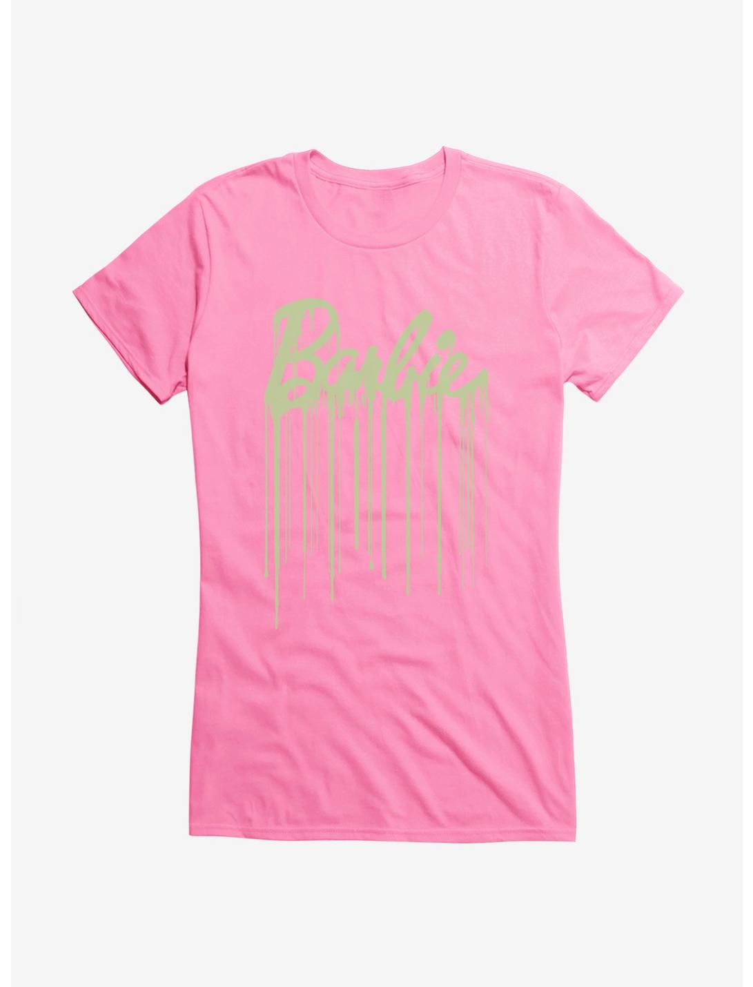 Barbie Haloween Drip Logo Girls T-Shirt, CHARITY PINK, hi-res