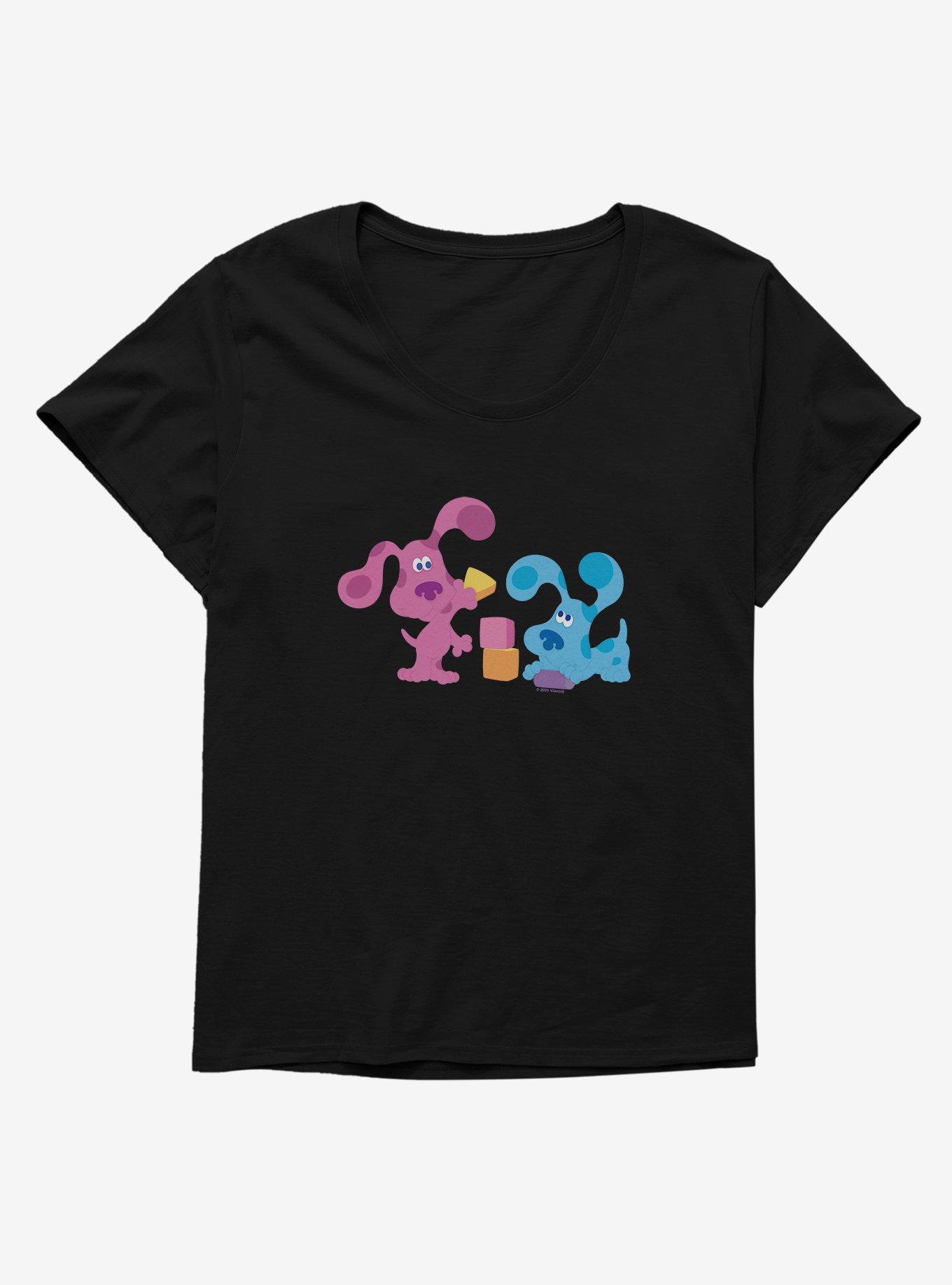 Blue's Clues Magenta And Blue Playtime Womens T-Shirt Plus Size, , hi-res