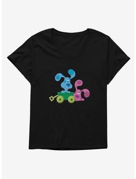 Blue's Clues Magenta And Blue Wagon Ride Womens T-Shirt Plus Size, , hi-res