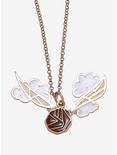 Harry Potter Golden Snitch Stained Glass Necklace - BoxLunch Exclusive, , hi-res