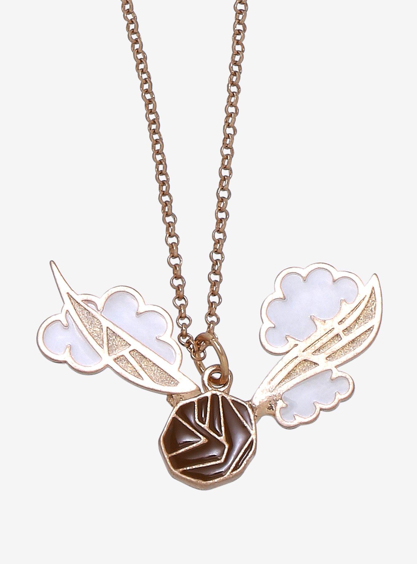 Harry Potter Golden Snitch Stained Glass Necklace - BoxLunch Exclusive, , hi-res