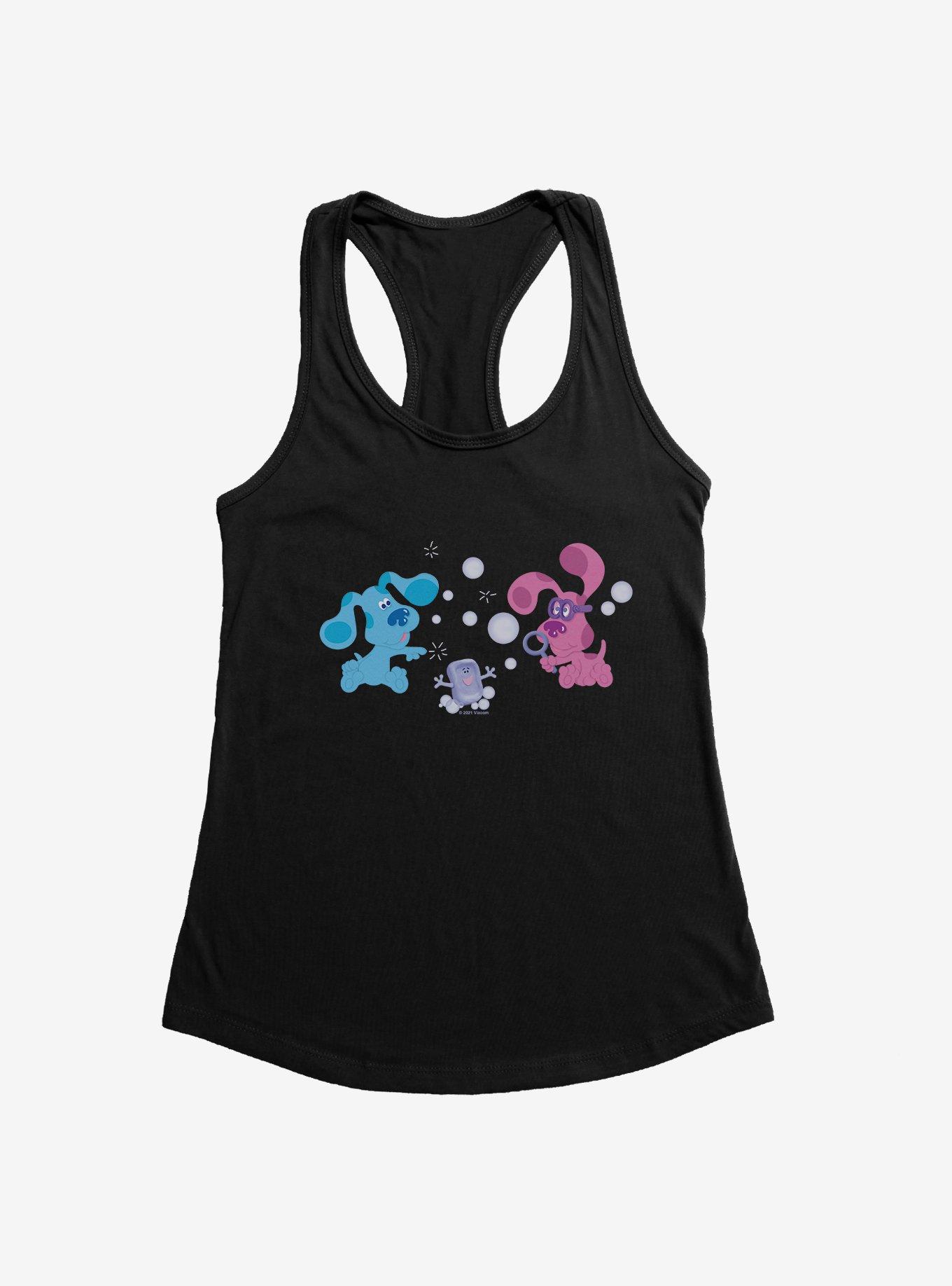 Plus Size Blue's Clues Magenta And Slipper Soap Playful Bubbles Womens Tank Top, , hi-res