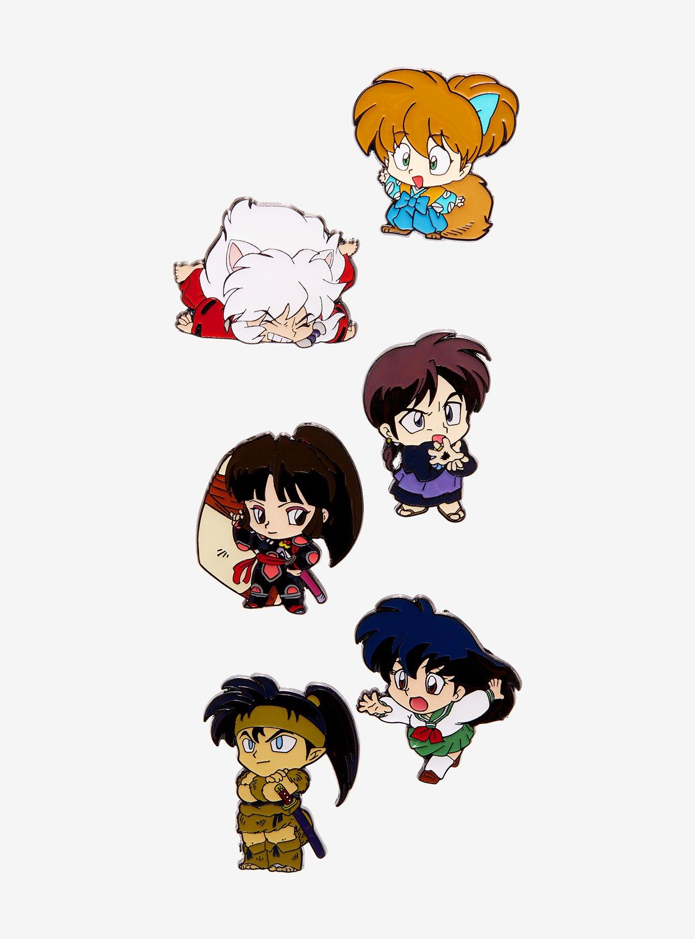 InuYasha Chibi Characters Version 2 Blind Box Enamel Pin, , hi-res