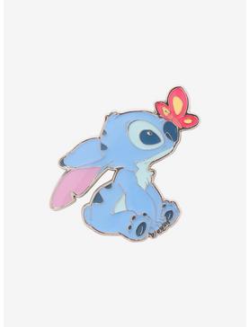 Loungefly Disney Lilo & Stitch Butterfly Enamel Pin, , hi-res