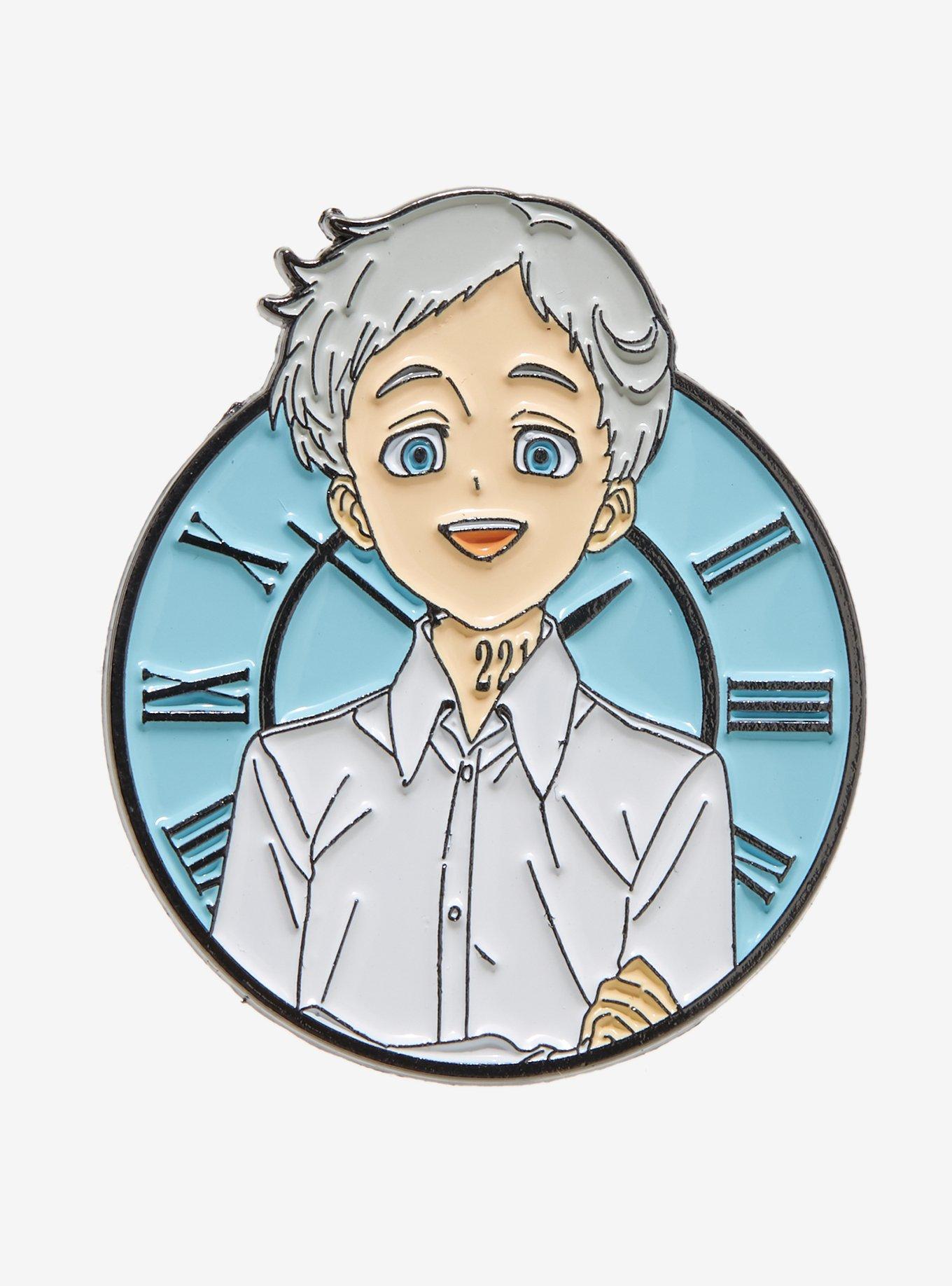 The Promised Neverland Norman Clock Enamel Pin, , hi-res