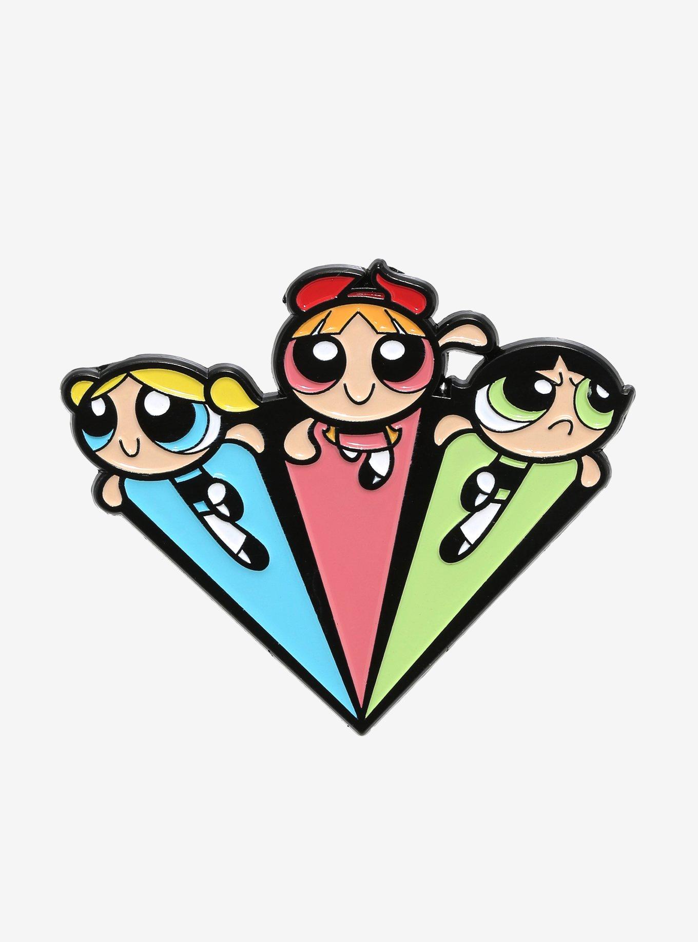 The Powerpuff Girls Flying Trio Enamel Pin, , hi-res