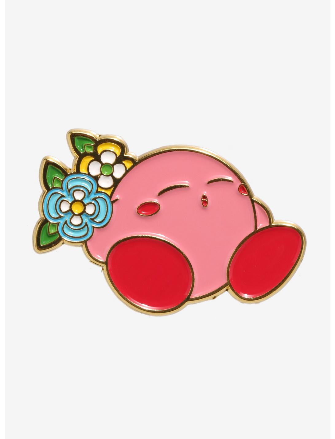 Kirby Nap Flowers Enamel Pin, , hi-res